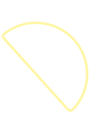 demi-cercle decoratif jaune