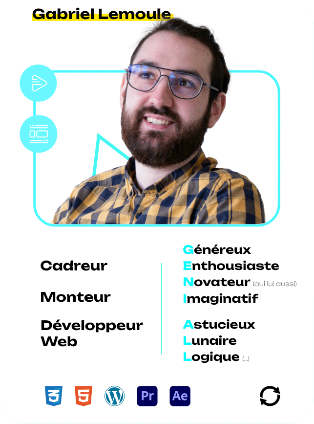 Carte présentation Gabriel