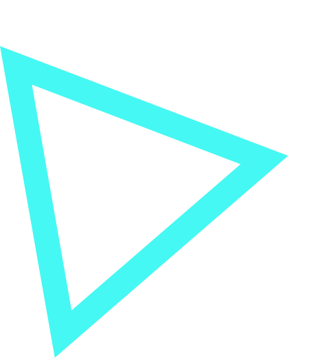 triangle decoratif cyan